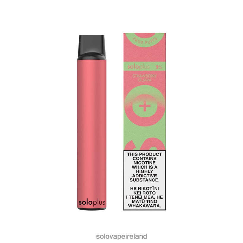Solo Disposable Vape - Solo Plus Disposable Vape Paradise Collection Strawberry Guava R2D2JF37