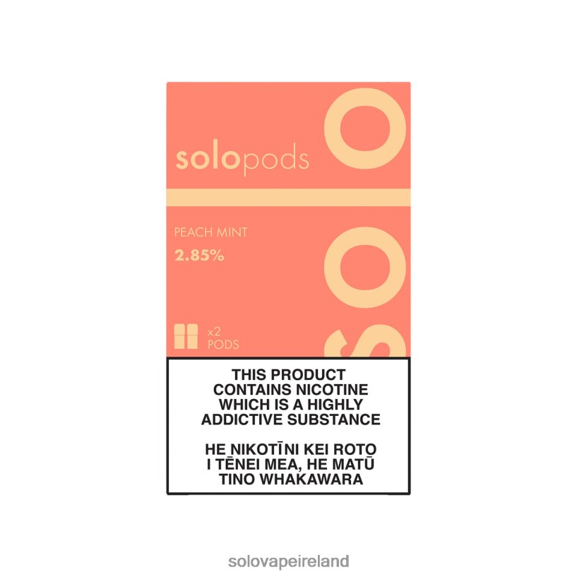 Solo Disposable Vape - Solo Replacement Pod 2-Pack Peach Mint R2D2JF57