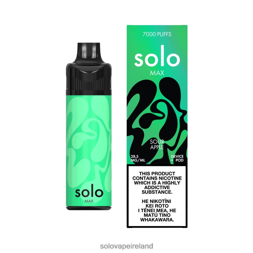 Solo Disposable Vape Flavours - Solo MAX Pod Kit Sour Apple R2D2JF70