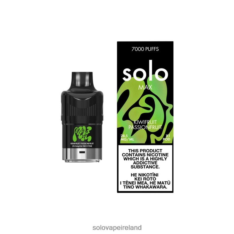 Solo Disposable Vape Flavours - Solo MAX Pod Kiwifruit Passionfruit R2D2JF90