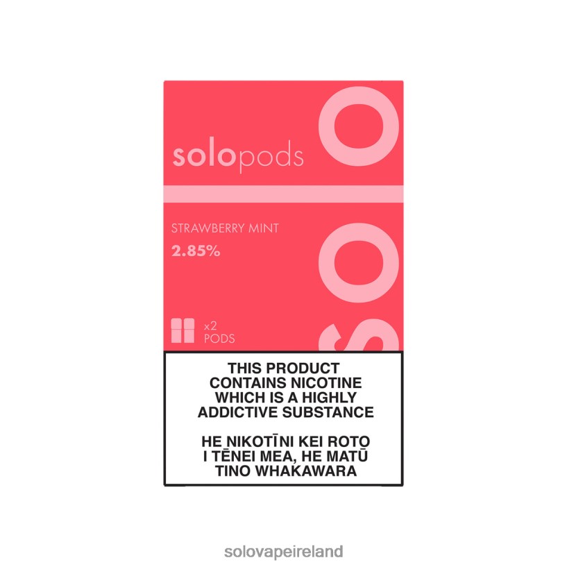 Solo Disposable Vape Flavours - Solo Replacement Pod 2-Pack Strawberry Mint R2D2JF60