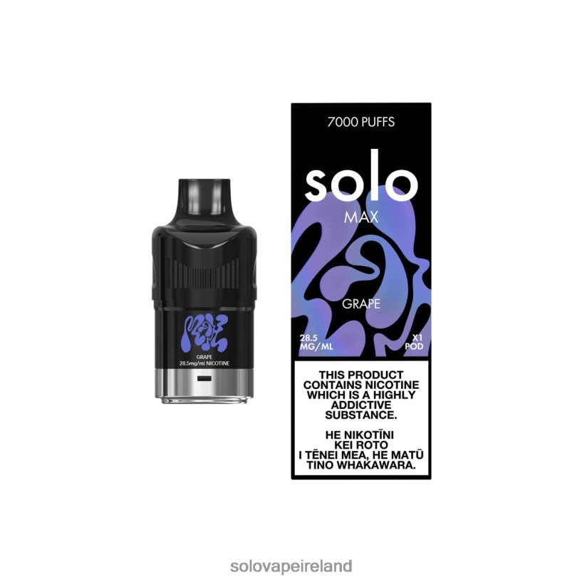 Solo Disposable Vape Near Me - Solo MAX Pod Grape R2D2JF78