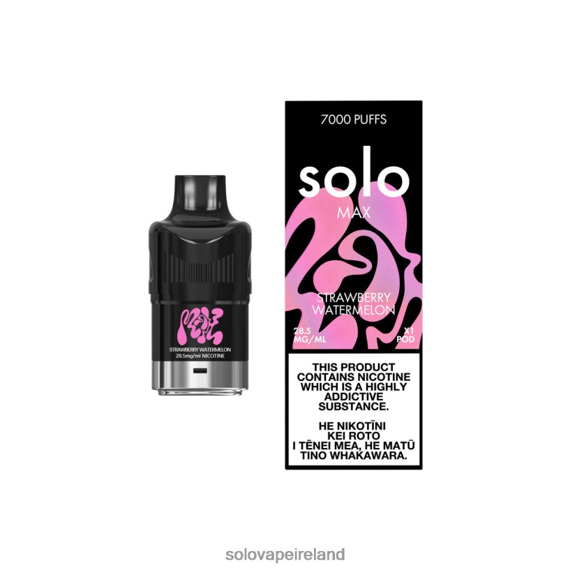 Solo Disposable Vape Near Me - Solo MAX Pod Strawberry Watermelon R2D2JF88