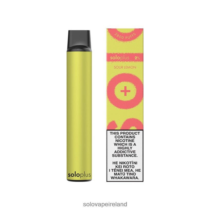 Solo Disposable Vape Review - Solo Plus Disposable Vape Sour Lemon R2D2JF36