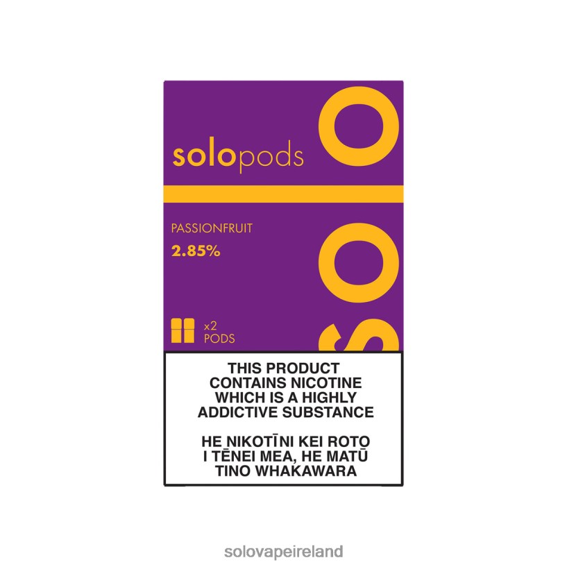 Solo Disposable Vape Review - Solo Replacement Pod 2-Pack Passionfruit R2D2JF56