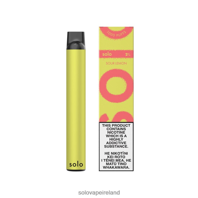 Solo Vape Flavours - Solo Disposable Vape Sour Lemon R2D2JF12