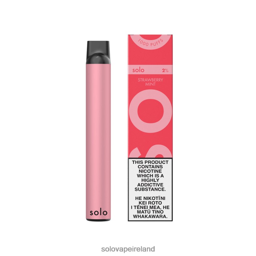 Solo Vape Review - Solo Disposable Vape Strawberry Mint R2D2JF4