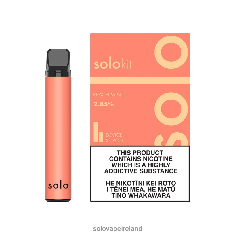Solo Vape Review - Solo Pod Kit Peach Mint R2D2JF44