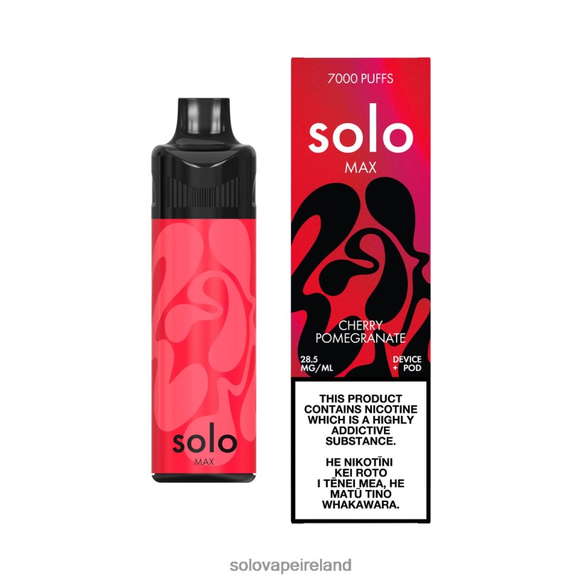 Solo Disposable Vape Review - Solo MAX Pod Kit Cherry Pomegranate R2D2JF66