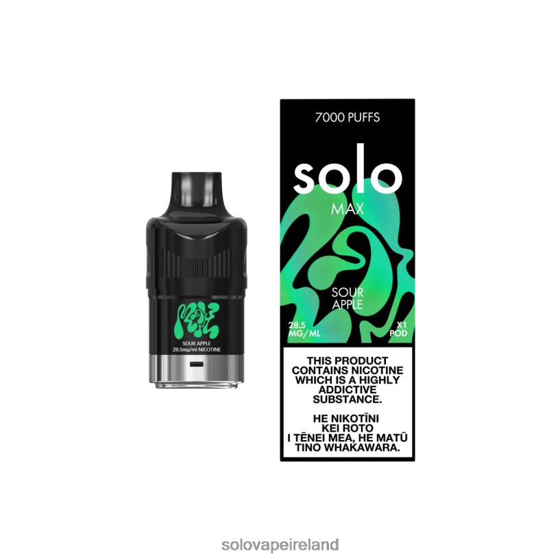 Solo Disposable Vape Flavours - Solo MAX Pod Sour Apple R2D2JF80