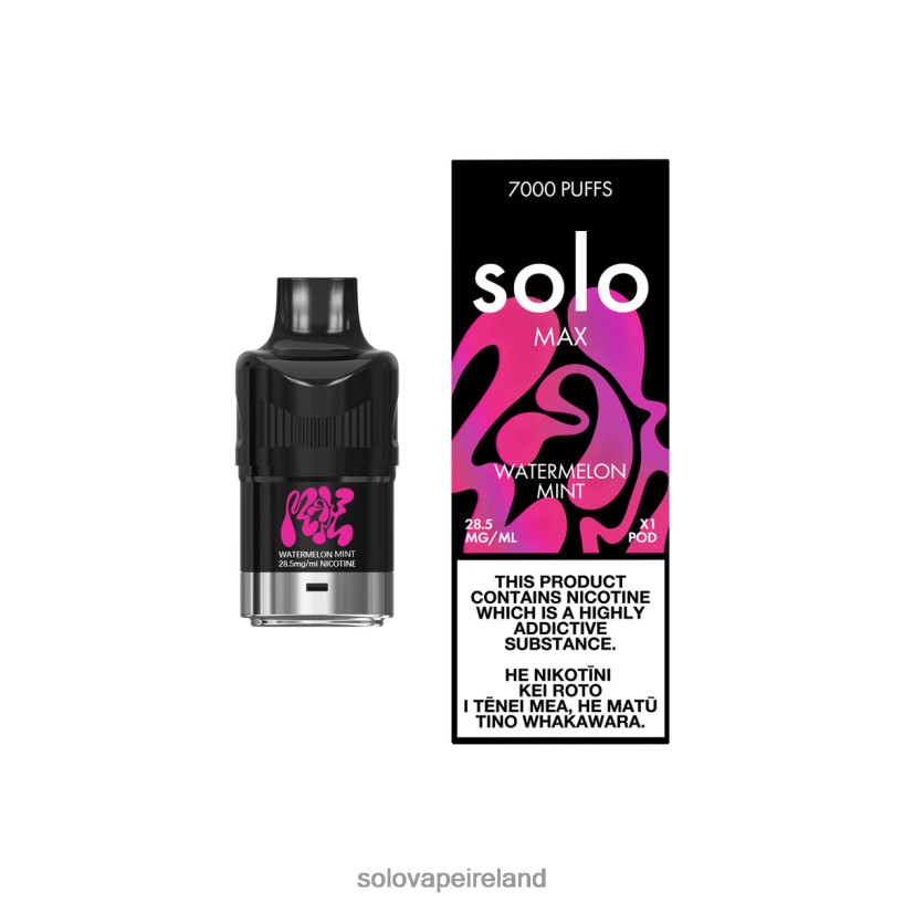 Solo Disposable Vape Review - Solo MAX Pod Watermelon Mint R2D2JF86