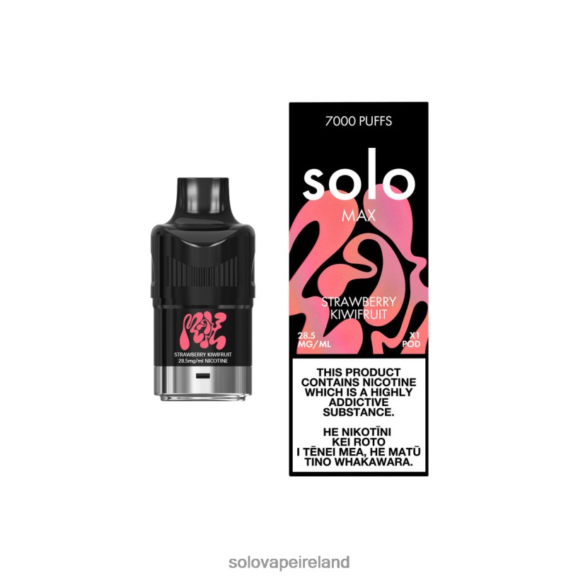 Solo Vape Review - Solo MAX Pod Strawberry Kiwifruit R2D2JF74